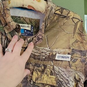 Magellan Outdoors Camouflage Button Down Shirt